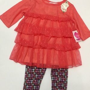 Baby Girl 18m Coral 2-Piece Outfit Set